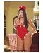z2pc Wet Nurse Open Cup & Crotch Teddy & Cap QN