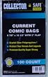 Collector Safe - Current Size Comic Book Bags (Qty = 1 pack of 100)