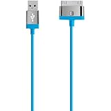 Belkin MIXIT 30-Pin ChargeSync Cable for iPhone 4/4S/3/3S, iPad 3G  and iPad 2 (Blue)