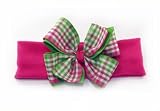 ~ Blooming Bows Lollipop Gingham Headband