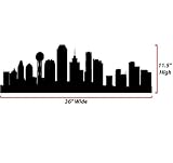 Dallas Skyline Silhouette -Medium- Vinyl Wall Decal