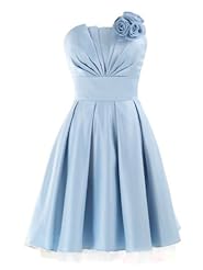 Fall Above the Knee Lace-Up  Corset   Waistline Satin  Dress With a Bow(s)