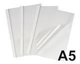 Produkt-Bild: 10 Stk. Thermobindemappen A5, 1.5mm f&uuml;r 15 Blatt, wei&szlig;
