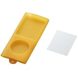 ELECOM iPod 4th nanoシリコンケース液晶保護フィルム付クリアオレンジ AVD-SCA4NCDR