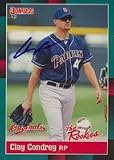 Clay Condrey, San Diego Padres, 1988 Donruss The Rookies Autographed Card