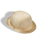 Glitter Mesh Derby Hat - Gold Accessory