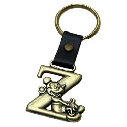 Mickey Mouse Letter Z Brass Key Chain