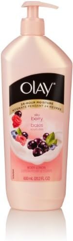 Olay Body Lotion Pump, Silky Berry, 20.2 Oz x Multipack of 4