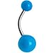 Blue Neon Belly Ring