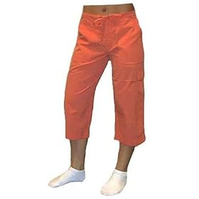 Danskin Woven Soft Nylon Crop Cargo Pant