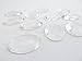 25 CleverDelights Glass Oval Cabochons - 30x40mm - Clear Magnifying Cabs - Dome Pendant Cab - For Cameo Pendants, Photo Jewelry, Rings, Necklaces - 40x30mm - 1 3/16
