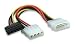 Manhattan, 4-Pin Molex Male to 15-Pin SATA Female and 4-Pin Molex Female Power Cable Splitter, 308984