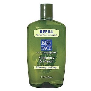 Kiss My Face Organic Rosemary & Melon Self Foaming Liquid Soap Refill, 17.5-Ounce Bottles (Pack of 3)