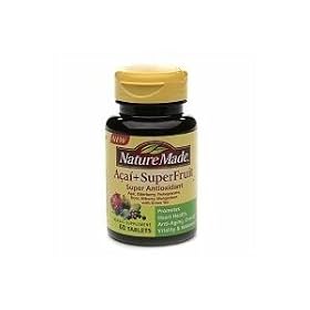 Nature Made, Acai+Superfruit with Green Tea, Tablets, 60-Count