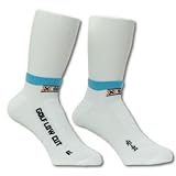 X SOCKS(Xソックス) ゴルフ ローカット ホワイト×ブルー L XT0126