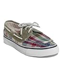 Sperry Top-Sider Womens Bahama 2-Eye Boat Shoe,Navy/Red Madras,9 M