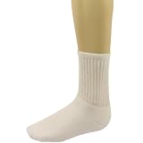 Men's 12 Pairs Summer Crew Calf Cut High Top Above Ankle Solid Sport Socks White