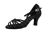 APTRO Women's Black Latin Dance Shoes