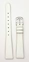 Ladies'&nbsp;Genuine Italian Leather Watchband, Color White, Size 16mm, Watch Strap