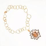 Meg Carter Designs: South African Patella shell, 14k gold plate chain, mother of pearl, freshwater pearls and citrine. The 