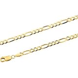 14K Yellow Gold Figaro Chain - 18 inches
