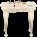 French Provincial Southern Belle-Bone Four Legs 8 in. Widespread
