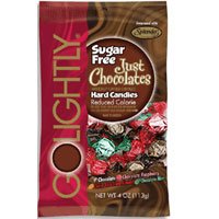 Golightly Sugar Free Just Chocolates Hard Candy - 4 OZ, 12 Packs/Case
