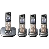 Panasonic Dect 6.0 4-Handset Cordless Phone with Answering Machine (KX-TG6434T)