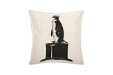 Thomas Paul CT-0127-BLK Luddite Collection Penguin and Hat Pillow, 18-Inch