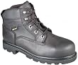 Wolverine Mens Bronco 6 Inch Steel Toe Gore-Tex Boot Black Boots