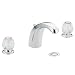 Moen 4962 Chateau Two-Handle Low Arc Bathroom Faucet, Chrome
