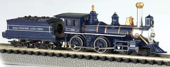Bachmann N 11754 Baltimore & Ohio Royal Blue 4-4-0 American Steam Locomotive-image