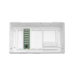 Leviton 47604-F6 Multi Dwelling Unit, MDU Kit, Plus 1 X 6 Telephone Expansion Board, ABS Enclosure and Cover, White