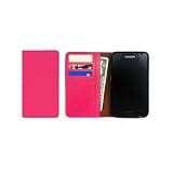 【UNIKKO】ドコモネクストシリーズNTT Docomo Galaxy Note(ギャラクシーノート)専用イタリアン本革ケース(パウチ):Hot PINK