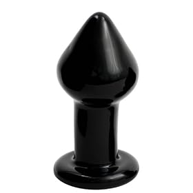 Sasha Grey Signature Medium Glass Plug, Black: Health &amp; Personal Care