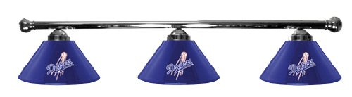 Los Angeles Dodgers Pool Table Light - Chrome Bar