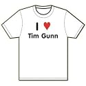 I Heart / Love Tim Gunn T-Shirt (CHOICE OF WHITE OR BLACK T-SHIRT)