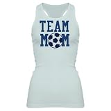 Team Soccer Mom: Custom Junior Fit Sheer Racerback Tank Top