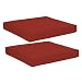 Strathwood Falkner Dining Arm Chair Polyester Cushion, Set of 2, Solid Red