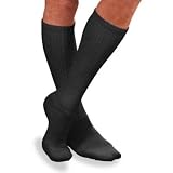 Jobst Sensifoot Socks, Knee Length 8-15 mmHg Compression, Black Color, Size: Medium - 1 Piece