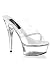 Captivating Slip-On Mule With Rhinestone Embedded Heel, Rhinestone Detail, & 6 Inch H...