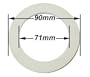 12 and 14 Cup Moka Replacement Gasket, 2 Gaskets
