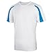 Just Cool Mens Contrast Cool Sports Plain T-Shirt
