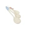 T&G Spoons with Blue Coloured End in Birch Wood, Set of Three