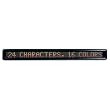 Message LED Signs, 24 Characters, 4-1/2"x29"x2", Black