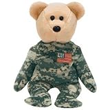 TY Beanie Babies Salute  - Camouflage Bear