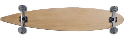 Moose Complete Longboard (9 x 40, Pintail, Natural, 70mm Silver Wheels)