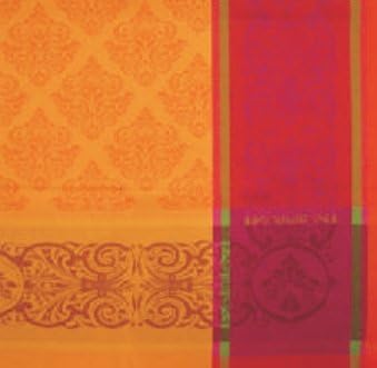 Prestige Cotton Jacquard Napkin - Orange/multi, Set of 2