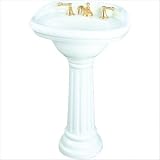 Claridge 8 Center Pedestal Sink