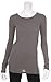 Michael Stars Long Sleeve Raw Edge Crew Neck